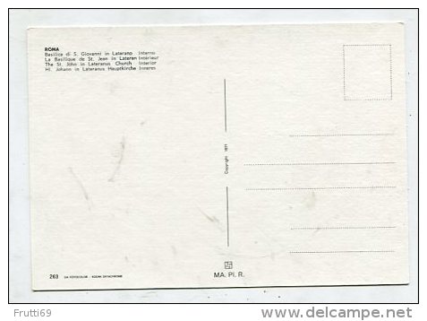 CHRISTIANITY - AK 262547 Roma - Basilica Di S. Giovanni In Laterano - Interno - Iglesias Y Las Madonnas