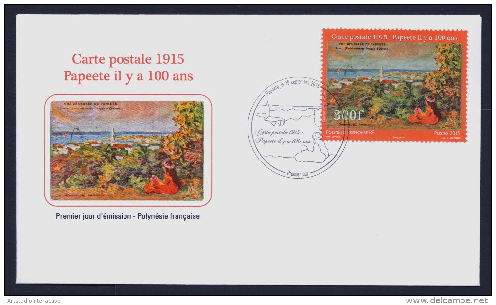 2015 POLYNESIA "CENTENARY OF WORLD WAR I / PAPEETE" FDC - FDC