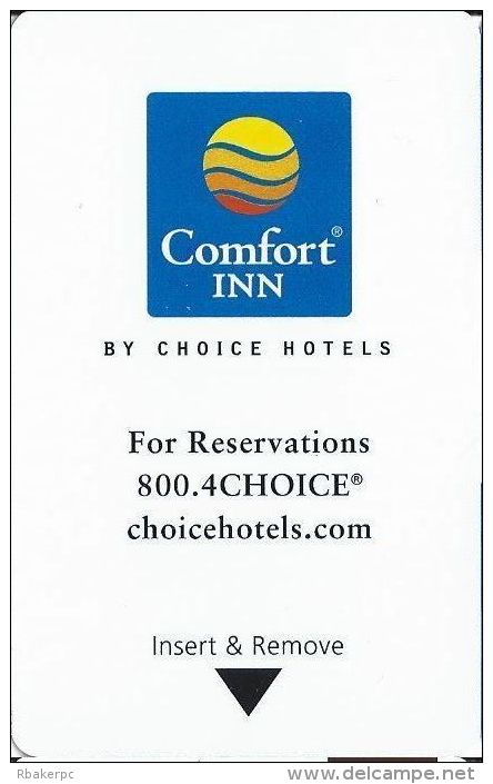 Comfort Inn Hotel Room Key Card - Hotel Keycards