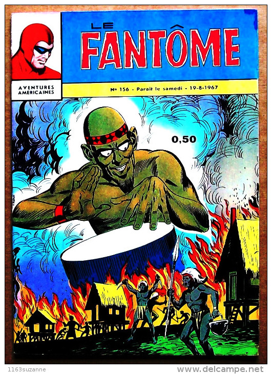 LE FANTÔME N° 156 - 19 Août 1967 > Le Tambour De Timpenni (Lee Falk & Sy Barry) > Editions Des Remparts, Lyon - Phantom