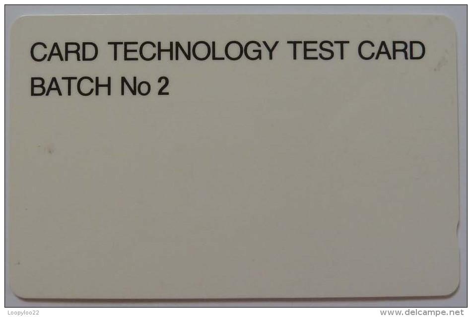 UK  - GPT - CARD TECHNOLOGY TEST CARD - BATCH No 2 - 1ENGB - Used - [ 8] Ediciones De Empresas