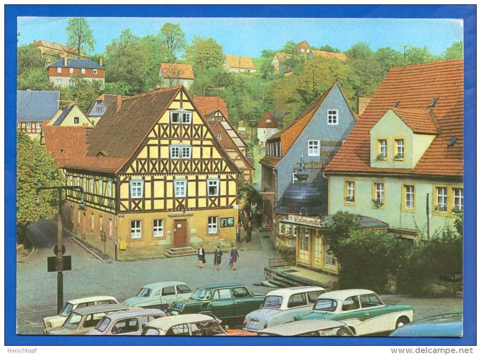 Deutschland; Hohnstein Sächs. Schweiz; Marktplatz - Hohnstein (Saechs. Schweiz)