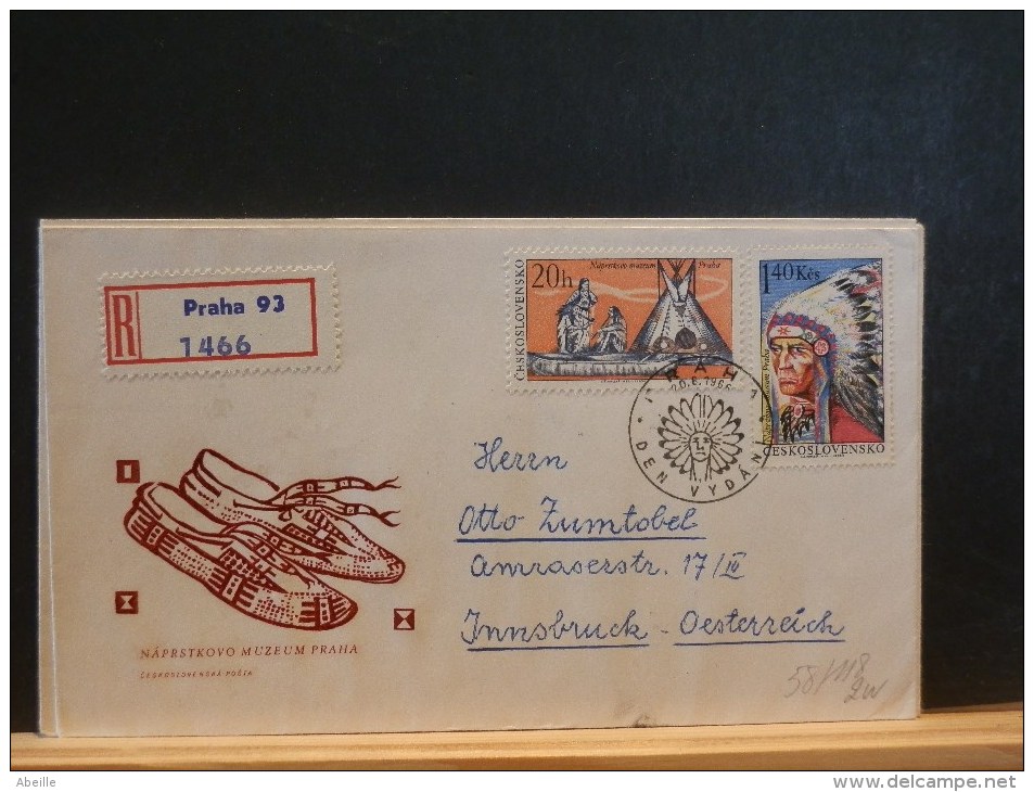 58/118   2   FDC  CESKOSL. - American Indians