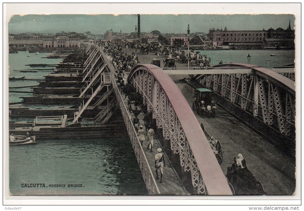 CALCUTTA (INDE / INDIA) - HOOGHLY BRIDGE - Inde