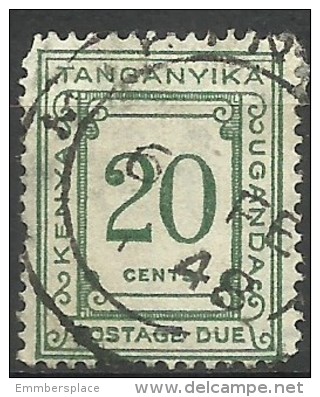 Kenya, Uganda & Tanganyika - 1935 Postage Due 20c Used   Sc J9 - Kenya, Uganda & Tanganyika