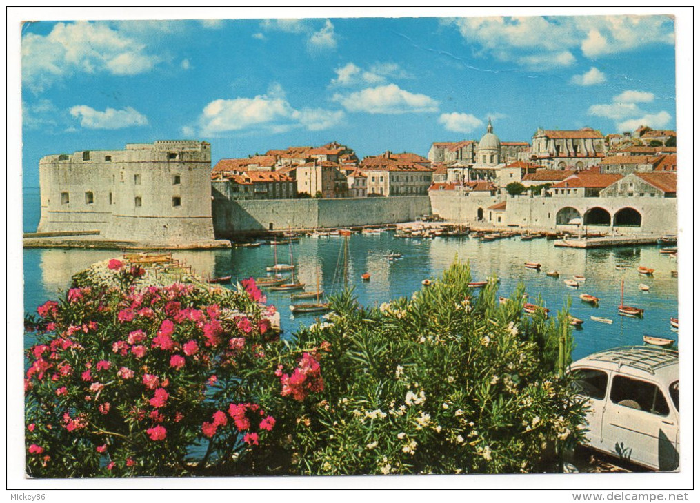 Yougoslavie-1976-carte Postale De Dubrovnik Pour La France-joli Timbre - Cartas & Documentos