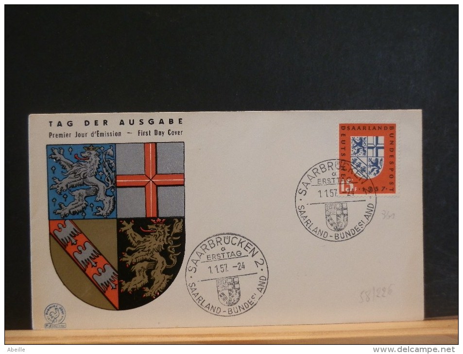 58/226  FDC SAARLAND   LION - Cows