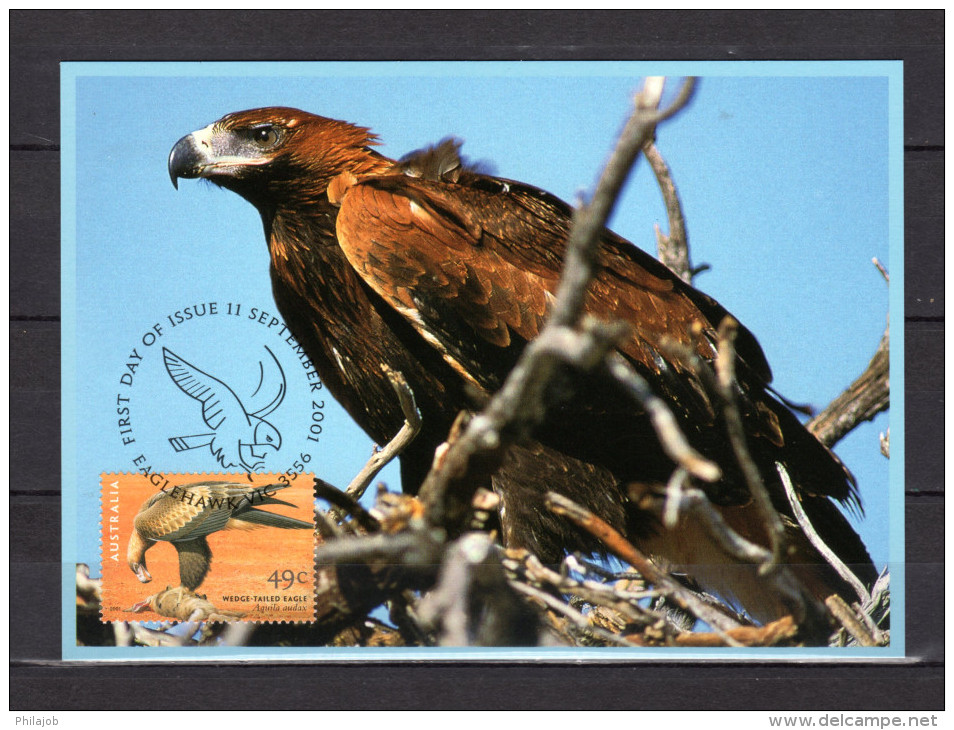 Carte Maximum Et PAP Neuf De 2001 : " AIGLE ". Voir Scan. Parfait état. CM - Aigles & Rapaces Diurnes