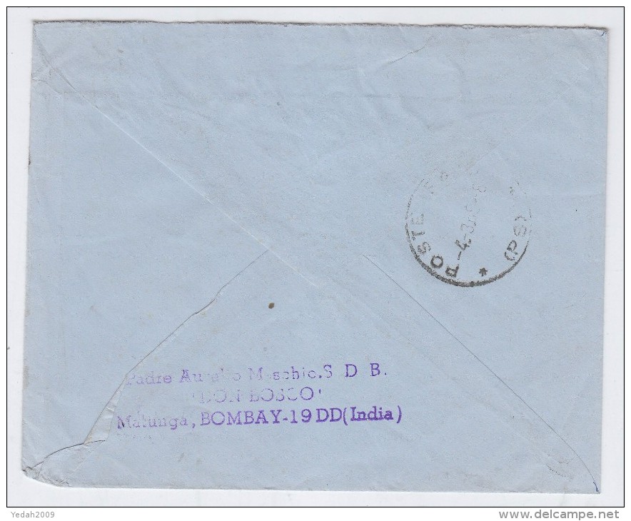 India/Italy AEROGRAMME - Airmail