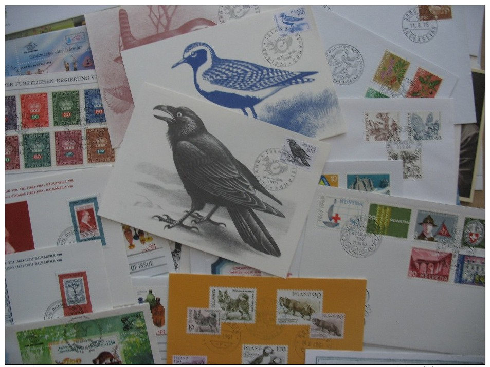 All world. Enormous lot of stamps, covers, fdc´s, commemorative and year sets, Germany, Austria, etc. etc. See scans!.