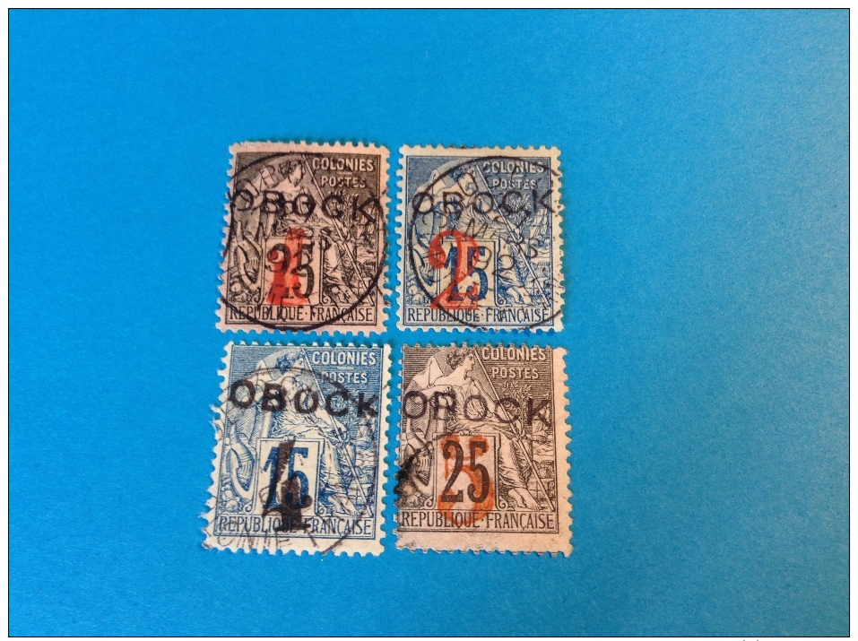 Obock 1892: Yv. 21, 23, 24, 26 Oblit B-TB - Used Stamps