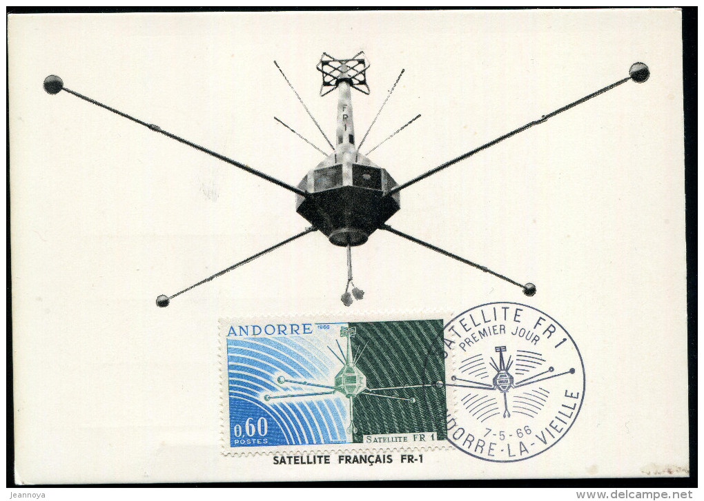 ANDORRE FRANCAIS - N° 177 / CM OBL. ANDORRE LA VIEILLE LE 7/5/1966 - SUP - Maximum Cards