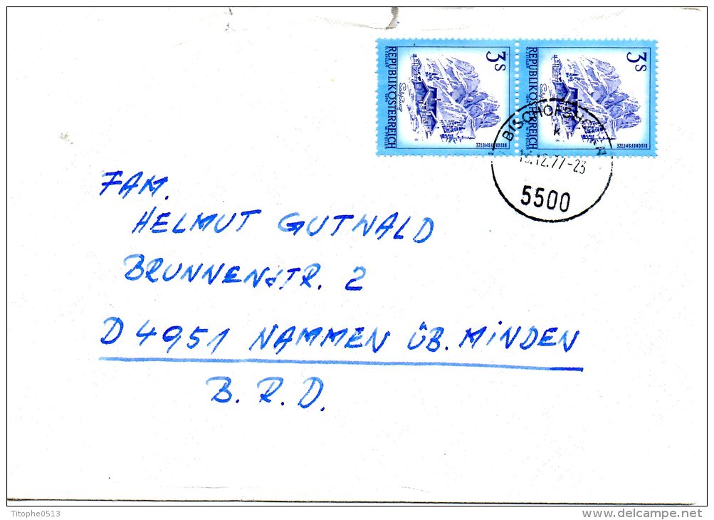 AUTRICHE. N°1272 De 1974 Sur Enveloppe Ayant Circulé. Mont Bischofsmutze. - Berge