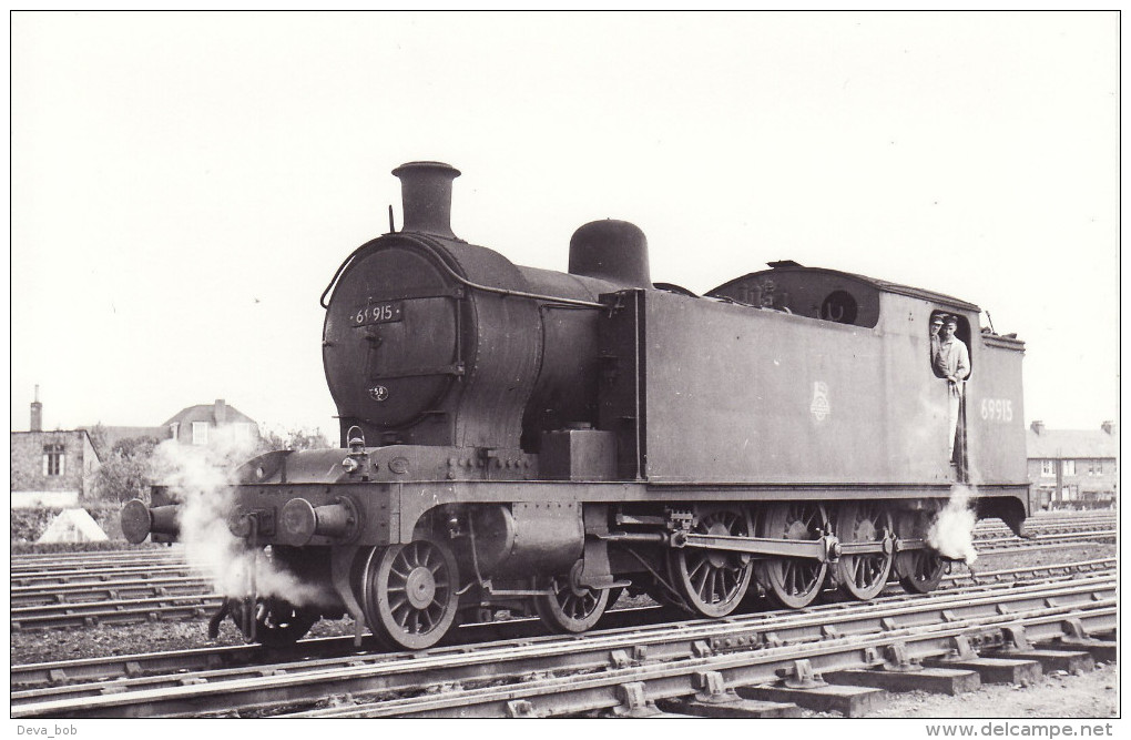 Railway Photo LNER T1 69915 Selby 1956 NER Raven 4-8-0T Loco North Eastern - Eisenbahnen