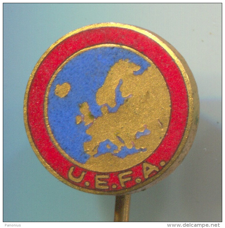 FOOTBALL / SOCCER / FUTBOL / CALCIO - UEFA, Federation, Association, Enamel, Vintage Pin, Badge, BERTONI MILANO - Fútbol