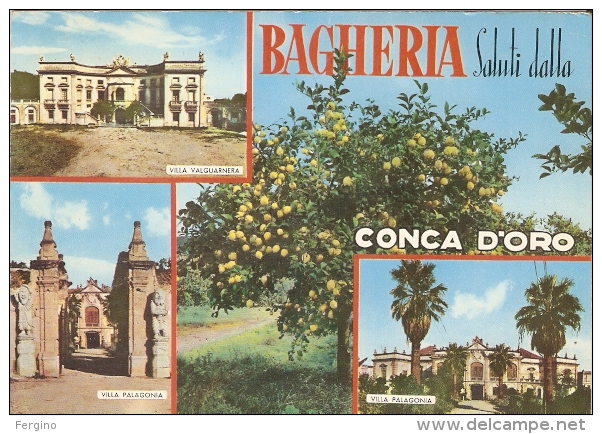 02/FG/16 - PALERMO - BAGHERIA - Saluti Da, Con Vedutine - Bagheria