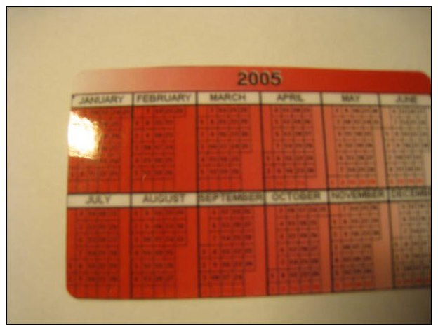 Coca-Cola Pocket Calendar Spain(?) 2005 - Small : 2001-...