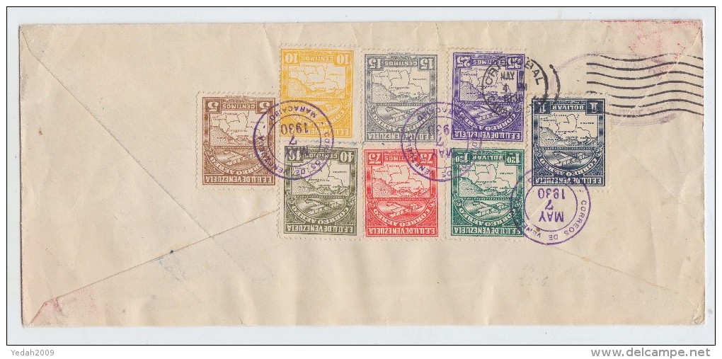 Venezuela/Germany FIRST FLIGHT COVER MARACAIBO-NEW YORK 1930 - Venezuela