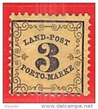 MiNr.2x X (Falz)  Altdeutschland Baden Portomarken - Mint