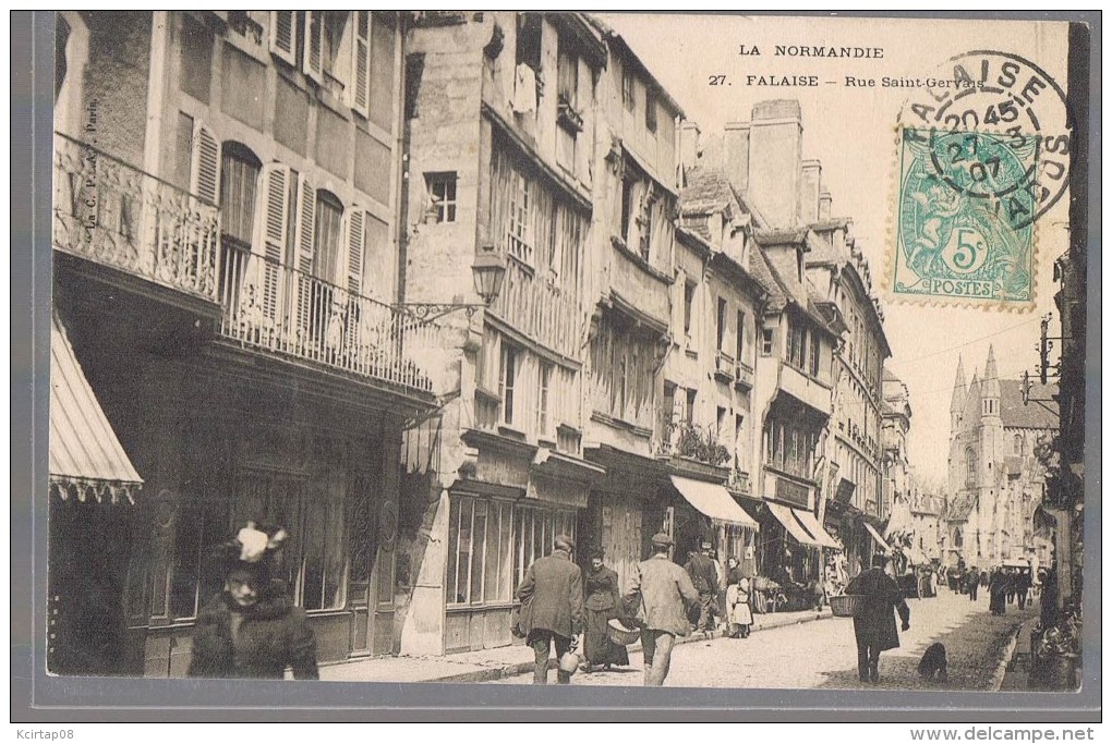 FALAISE . Rue Saint - Gervais . - Falaise