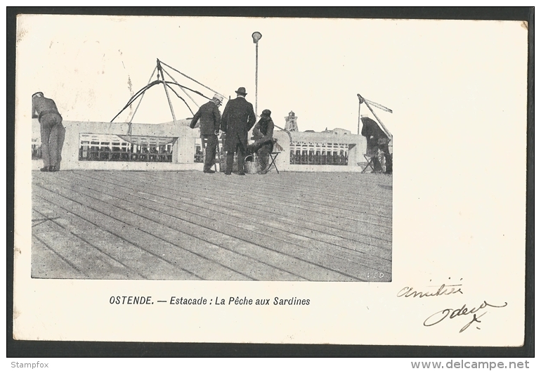 Oostende / Ostende - Estacade : La Peche Aux Sardines (2 Scans) - BE / West-Vlaanderen - Oostende