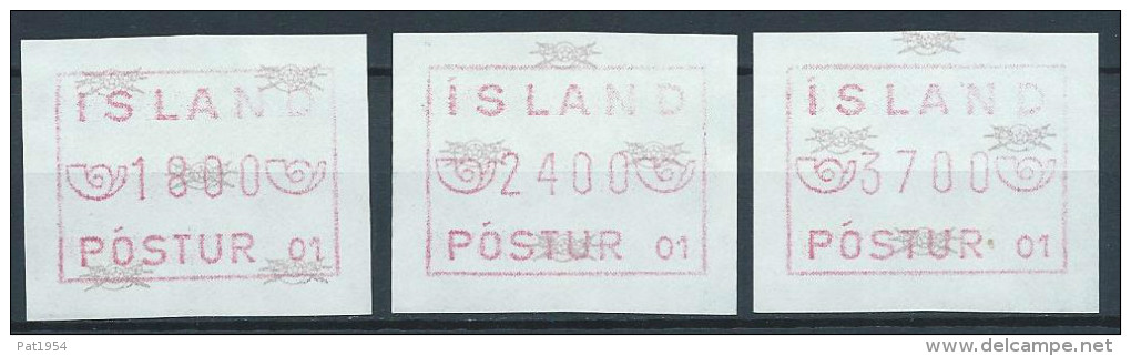 Islande 1983 Série De Timbres De Distributeurs Appareil 1 - Frankeervignetten (Frama)