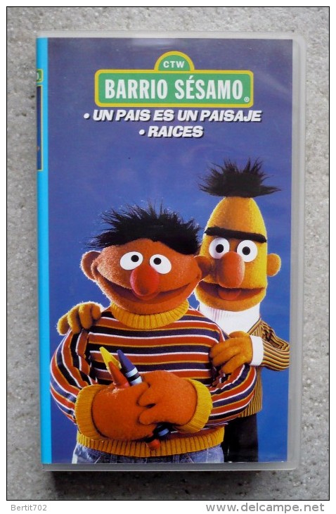 LOT DE 6 CASSETTES VIDEO VHS -  CTW - BARRIO SESAMO  En Langue Espagnole - 5 De 55mn Et 1 De 30mn ( Voir Les 7 Scans ) - Enfants & Famille