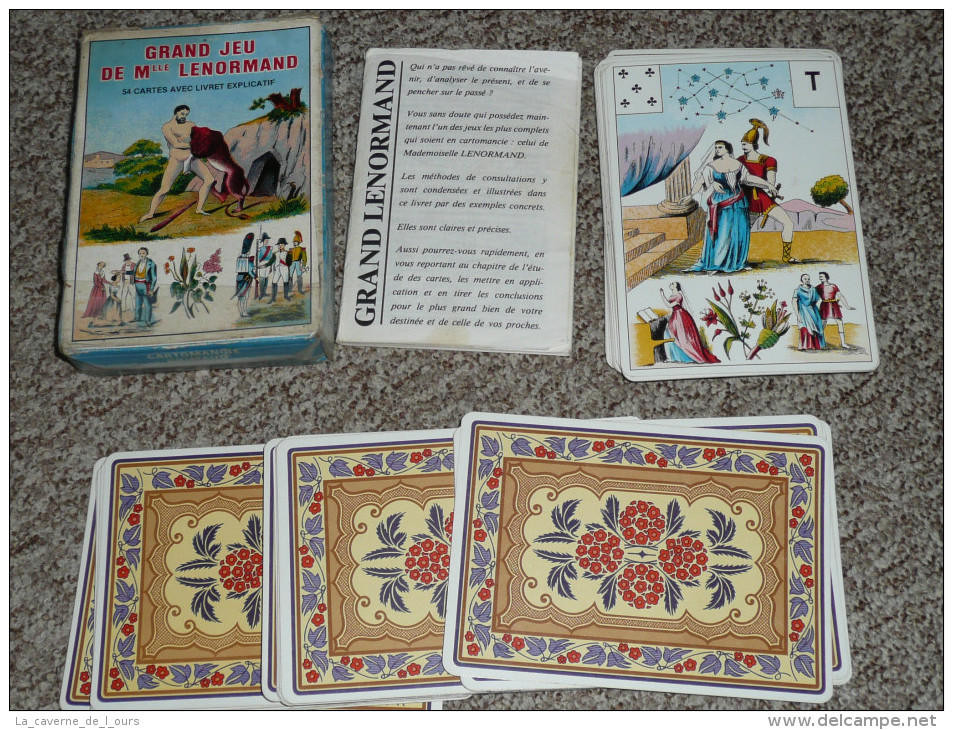 Rare Grand Jeu De Cartes LA BONNE AVENTURE, Méthode Reconnue De Mlle LENORMAND, Notice D´utilisation - Autres & Non Classés