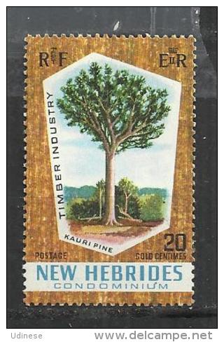 NEW HEBRIDES 1969 - TIMBER INDUSTRY - MNH MINT NEUF NUEVO - Unused Stamps
