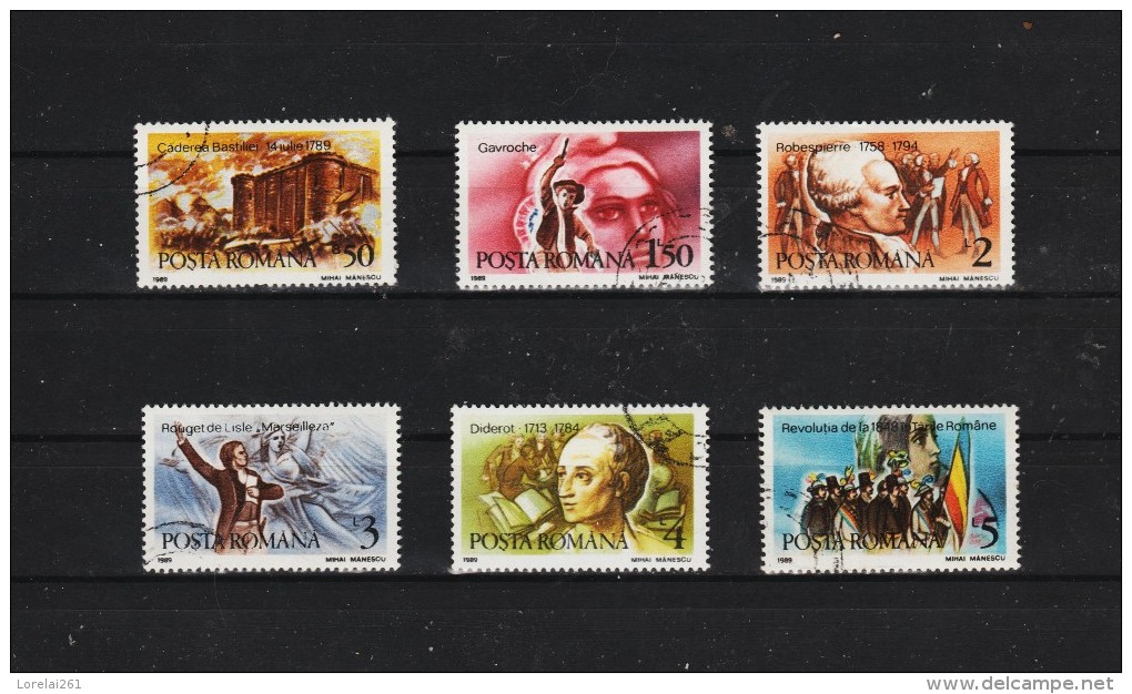 1989  -  BICENTENAIRE DE LA REVOLUTION FRANCAISE MI No 4568/4573  Et Yv 3860/3865 - Usado