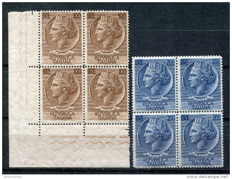 1955-ITALIA- TURRITA STELLE -LOTTO DI 8 VAL. M.N.H. LUXE !! - 1946-60: Ungebraucht