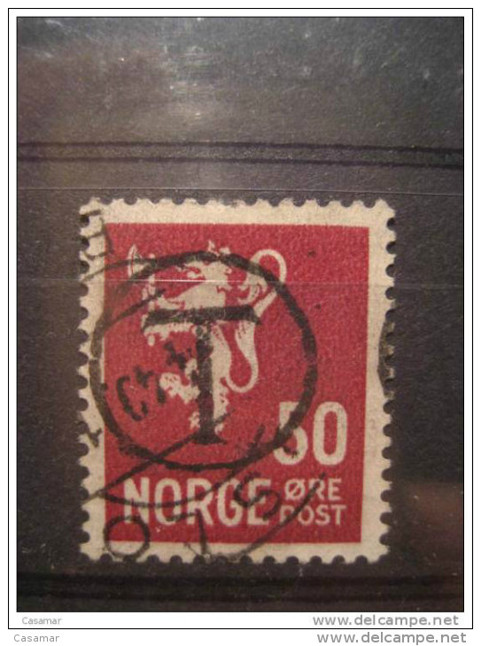 50 Ore T Cancel Used As A Postage Due Stamp - Oblitérés