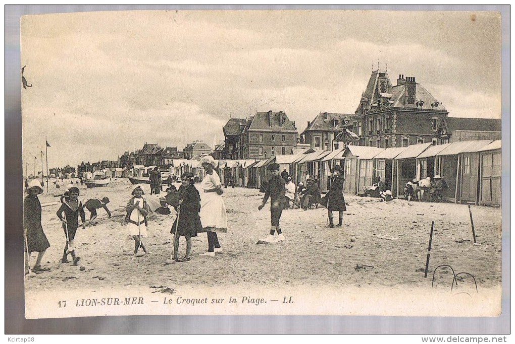 LION - SUR - MER . Le Croquet Sur La Plage . - Autres & Non Classés