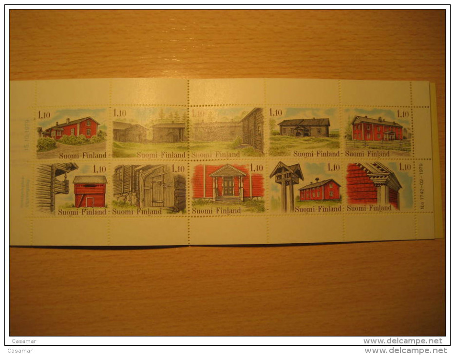 Yvert C814/26 Booklet 1979 Architecture FINLAND - Carnets