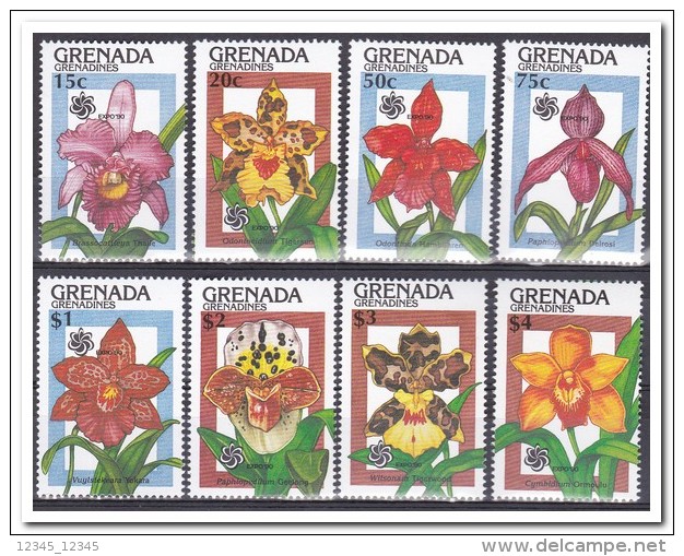 Grenada 1990, Postfris MNH, Flowers, Orchids - Grenada (1974-...)