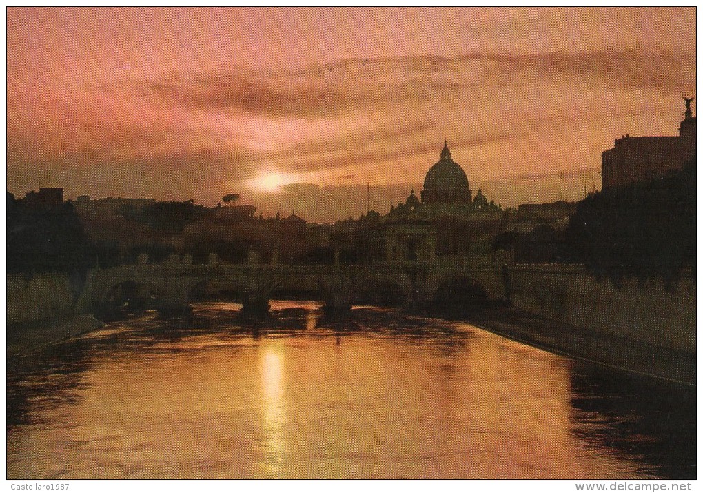 Roma - Tramonto Sul Tevere - Fiume Tevere