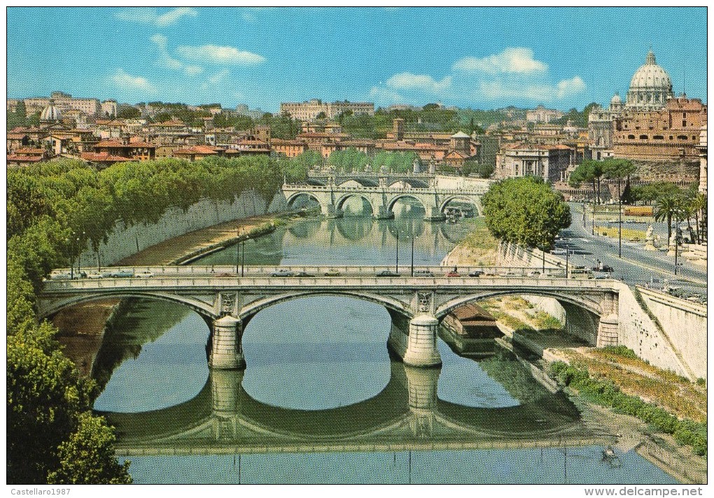 Roma - Il Tevere A Castel Sant´Angelo - Fiume Tevere