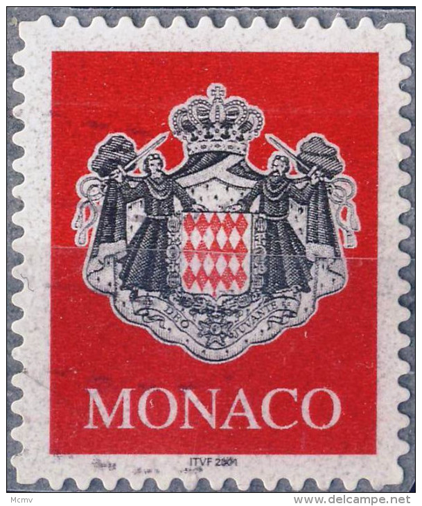 2280 ARMOIRIE Sur Fond Rouge OBLITERE ANNEE 2000 - Oblitérés