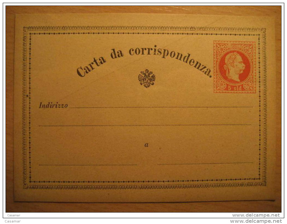5 Sld CARTA DA CORRISPONDENZA Carte Postale Postal Stationery - Lombardy-Venetia