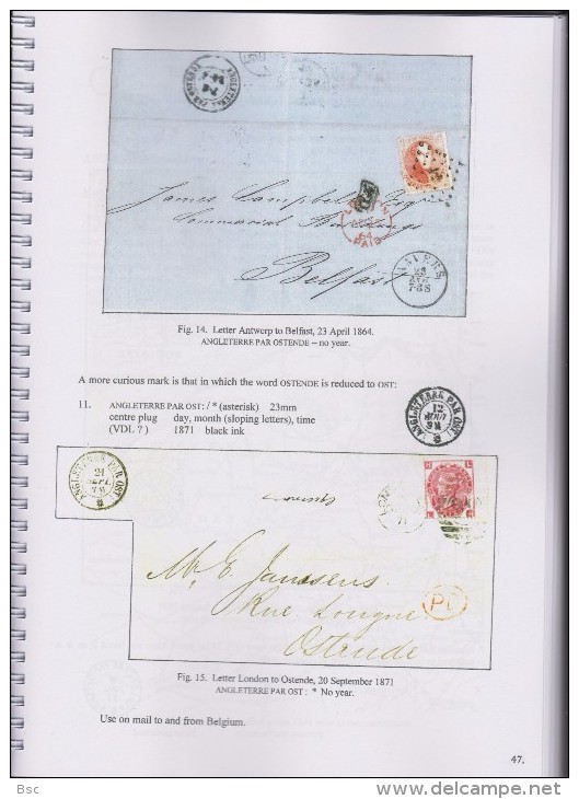 BELGIUM - THE FOREIGN SORTING MARKS - Les marques des Bureaux d´Echange by R. HARRISON issued Déc. 2015