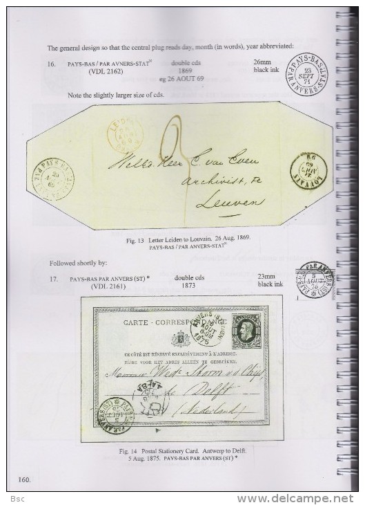 BELGIUM - THE FOREIGN SORTING MARKS - Les marques des Bureaux d´Echange by R. HARRISON issued Déc. 2015