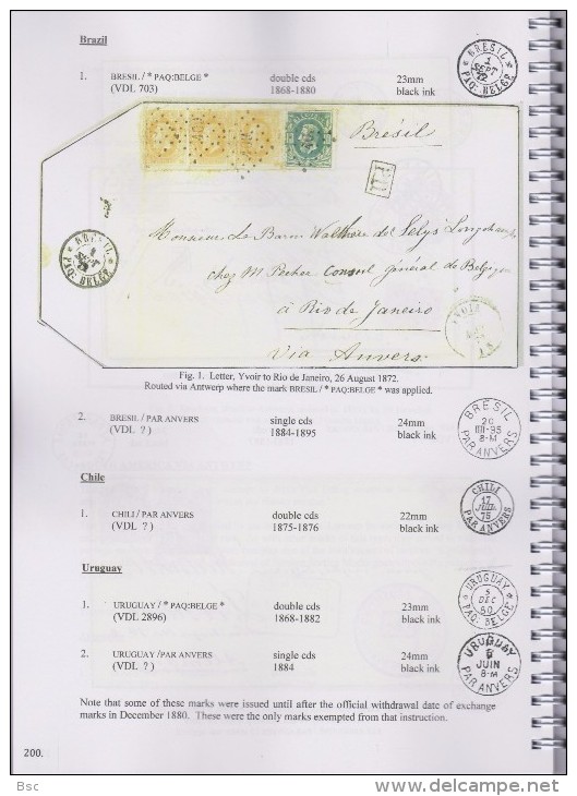 BELGIUM - THE FOREIGN SORTING MARKS - Les marques des Bureaux d´Echange by R. HARRISON issued Déc. 2015