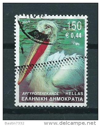 2001 Greece Birds,oiseaux,vögel,vogels 0,44 Euro/150 Dr. Used/gebruikt/oblitere - Gebruikt