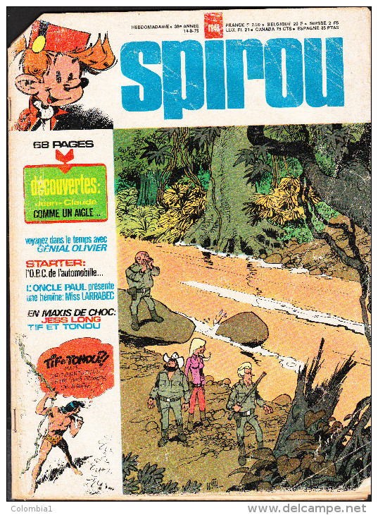 SPIROU Année 1975 N 1848 - Spirou Magazine