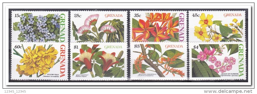 Grenada 1988, Postfris MNH, Flowers - Grenade (1974-...)