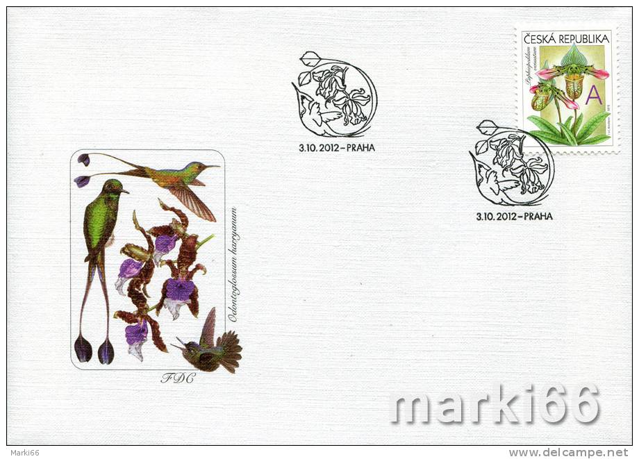 Czech Republic - 2012 - Orchids - FDC (first Day Cover) - FDC