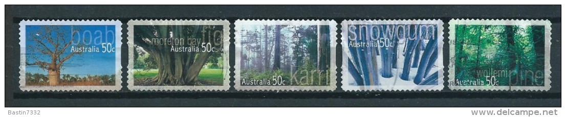 2005 Australia Complete Set Trees Self-adhesive Used/gebruikt/oblitere - Gebruikt