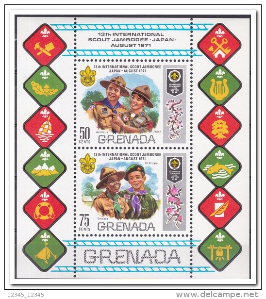 Grenada 1971, Postfris MNH, Scouting - Grenada (1974-...)