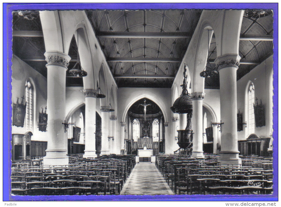 Carte Postale 59. Wormhout Intérieur De L´église  Trés  Beau Plan - Wormhout