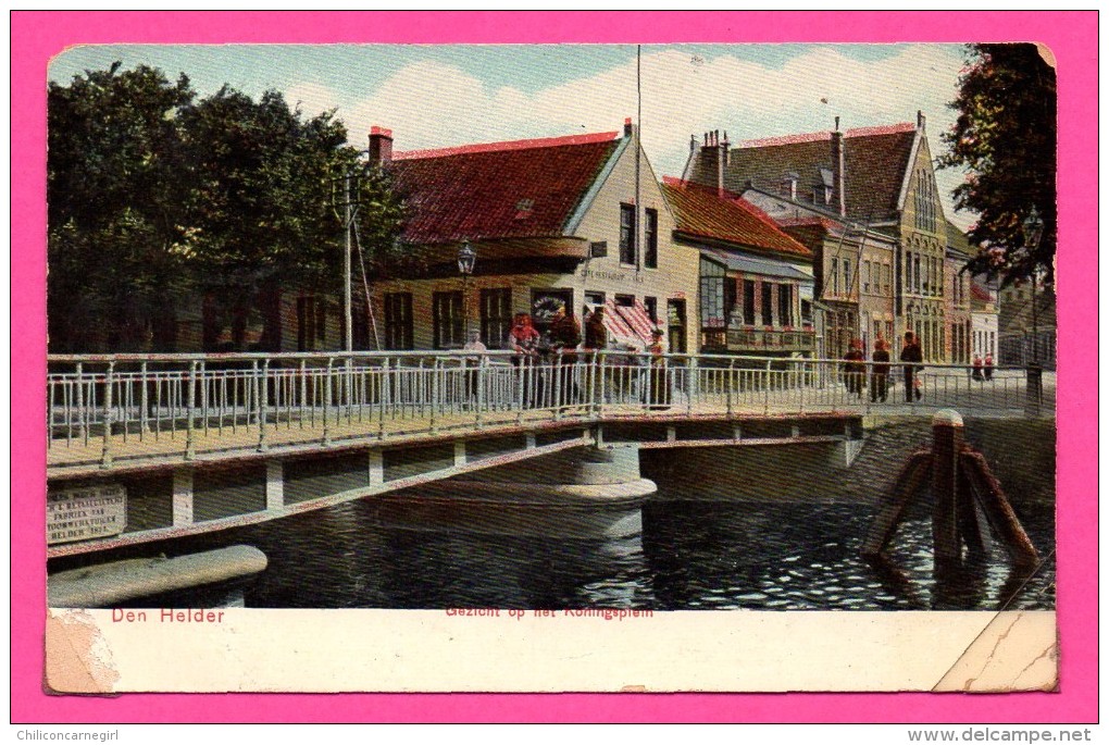 Den Helder - Gezicht Op Het Koningsplein - Animée - SJ PRINS & Co - 1915 - Colorisée - Den Helder